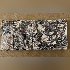 Hobo Snakeskin Leather Wallet